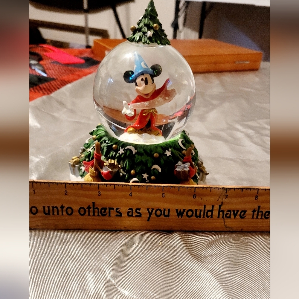 Disney Sorcerer Mickey Holiday Snow Globe - Picture 4 of 8